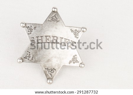 Sheriff badge - Stock image macro.