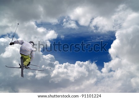stock photo : Freestyle ski stock photo : Freestyle ski