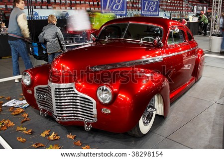 Helsinki Finland October 3 XTreme Car Show Showing 1941 Chevrolet 
