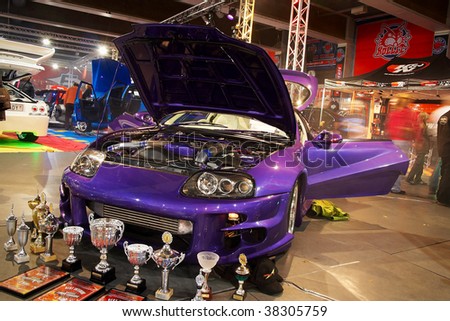 Helsinki Finland October 3 XTreme Car Show Showing Tuned 1994 Toyota 