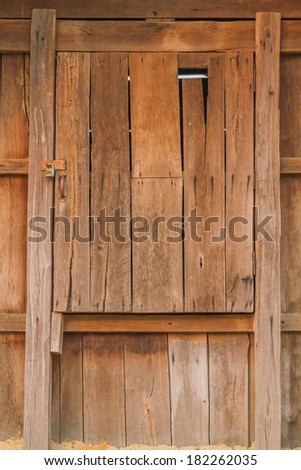 old shed, the door wood