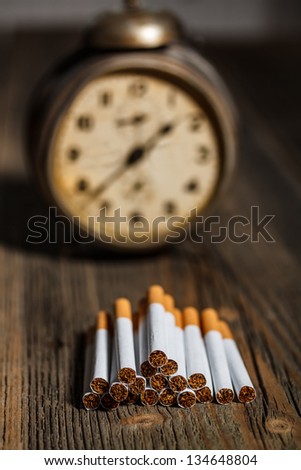 Cigarette concept time to break the habit