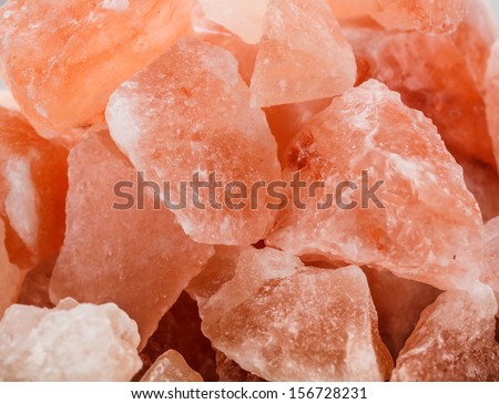 Himalayan pink crystal salt background