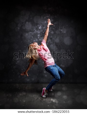 Young woman hip hop dancer