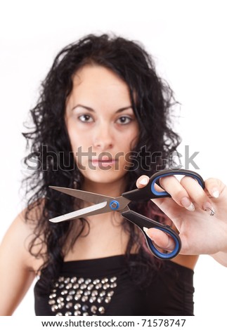 Woman Cutting Herself