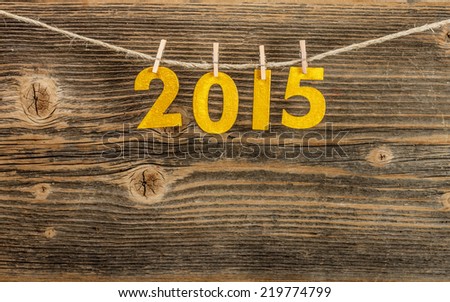 New year 2015 vintage style