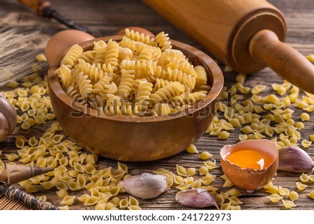 Whole wheat pasta in bowl