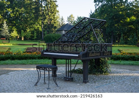 KUDOWA ZDROJ, POLAND - August 06, 2014: Garden Music