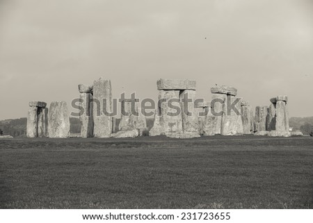 Historical monument of Stonehenge, in England, UK.
