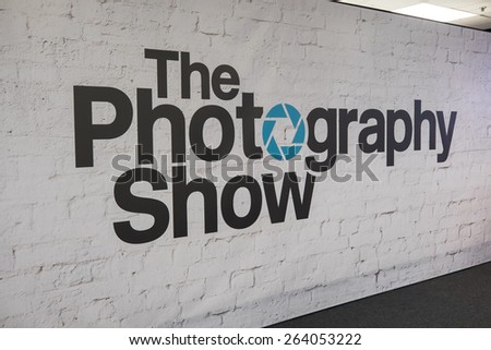 Birmingham, UK - March 24: The Photography Show logo seen at NEC in Birmingham, UK on March 24, 2015.
