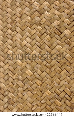 Close-up of a weaved basket in a natural color