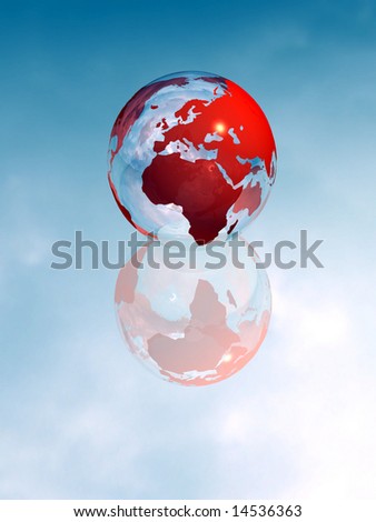This is a crystal clear illustration of our earth, ready to use for a lot of graphic situations.