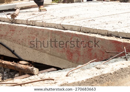 concrete floor plank work : building structural work