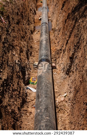 underground gas piping construction