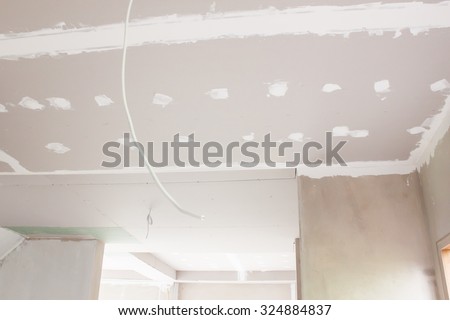 gypsum board ceiling building house construction