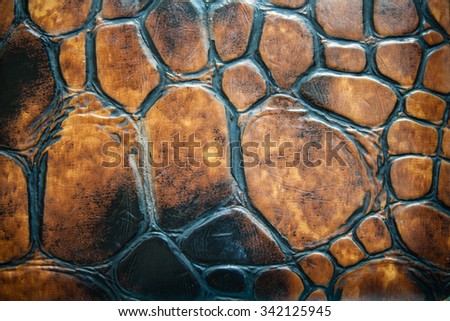 Crocodile synthetic leather low color tone filter background