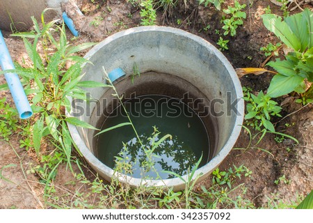 round cement septic tank for treat sewage water