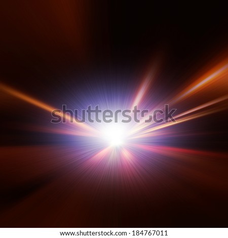 Abstract image of speed motion on the night road in tunnel.