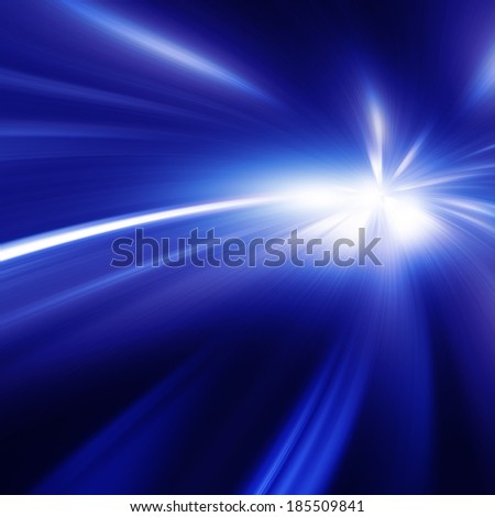 Abstract toned image of high speed on night road.