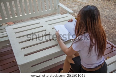 People reading books on the table