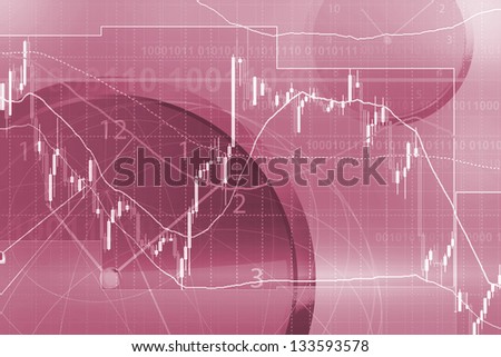 Forex trading background concept