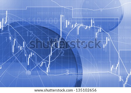 Forex trading background concept