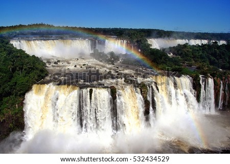 The Iguazu Falls or Iguassu Falls are waterfalls of the Iguazu River on the border of the Argentine province of Misiones and the Brazilian state of Parana.