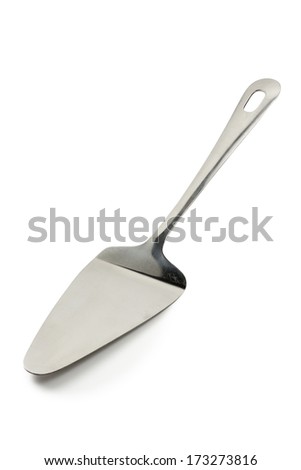 Cake spatula, on white background