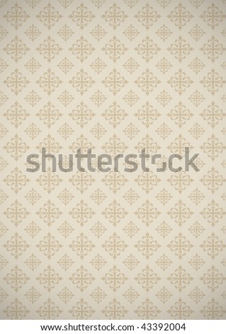 Patterned Wallpaper on Old Fashioned Patterned Wallpaper  Illustration   43392004