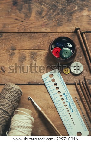 Knitting and sewing supplies