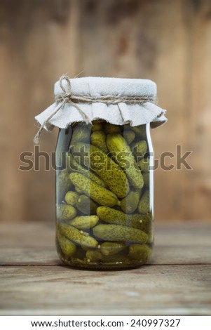 Jar of Pickled Gherkins
