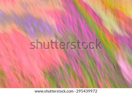 floral abstraction with blur effect with all the colors of the rainbow