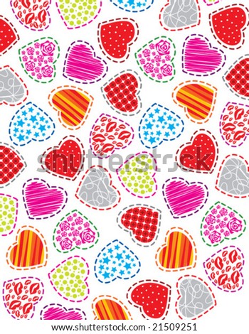 hearts clip art. Hearts clip-art. vector