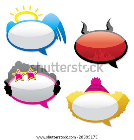 funny stickers. stock vector : Funny stickers.