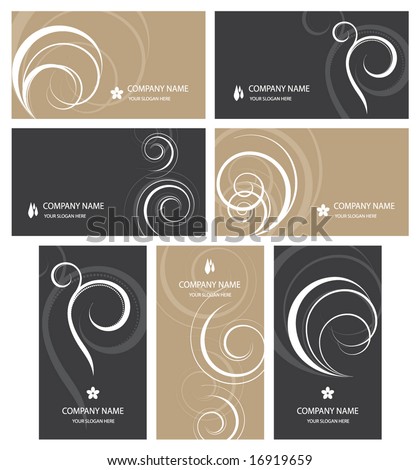 Vector Business Cards Free on Elegant Business Cards Templates Stock Vector 16919659
