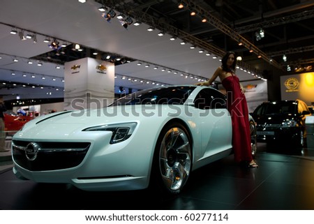 MOSCOW, RUSSIA - AUGUST 26: Opel Flextreme GT Concept is presented on 26 August 2010, Moscow, Russia. Moscow International Autosalon is the largest in Eastern Europe