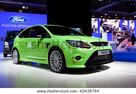 MOSCOW, RUSSIA - AUGUST 26: Ford Focus is presented on 26 August 2010, Moscow, Russia. Moscow International Autosalon is the largest in Eastern Europe