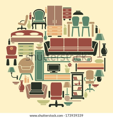 Icons of furniture and interiors Icons of furniture and interiors
