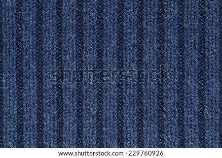 It is Navy Blue knitting wool texture for pattern and background.