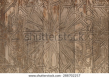It is Design on old wooden board for pattern.