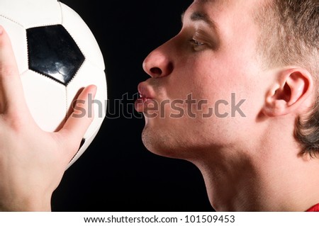 Kissing Soccer Players