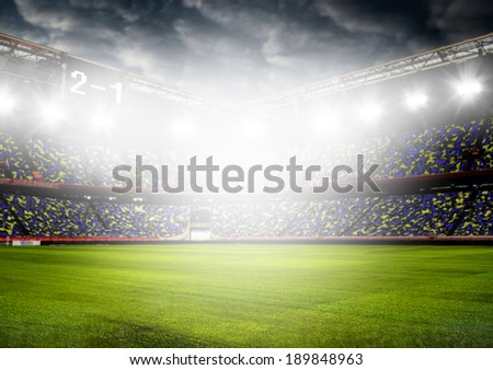 soccer or football stadium background