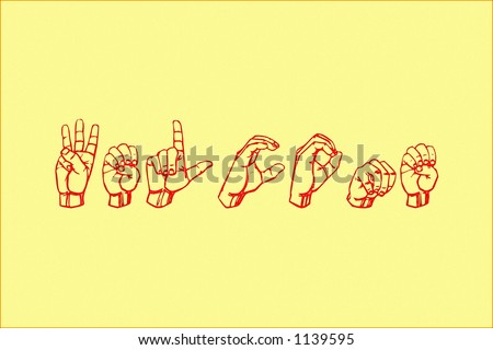 Sign Language Spelling Welcome