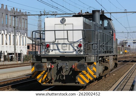 Train engine at the dutch railroads