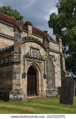 Entrance of Penshurst church and cemetery in Kent, United Kingdom
