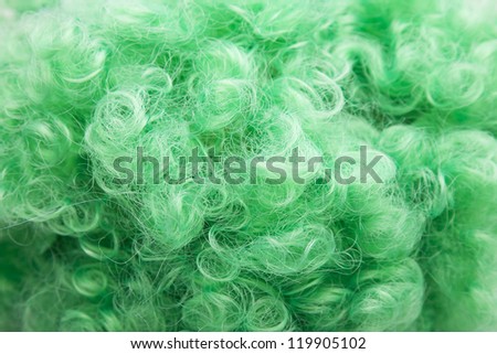 green wig background