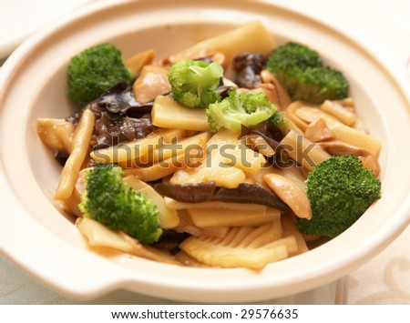 chinese food series - cooked vegetable