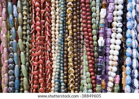 Hand made beads necklace
