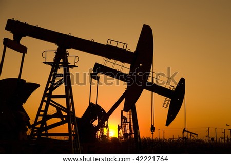 Oil Well Silhouette