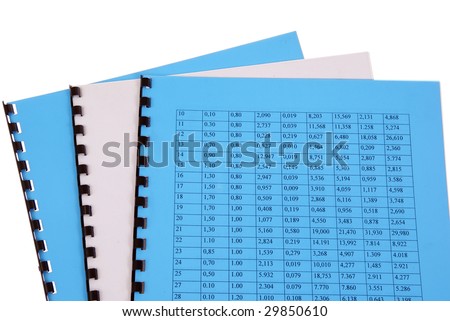 valid office documents isolated on white background